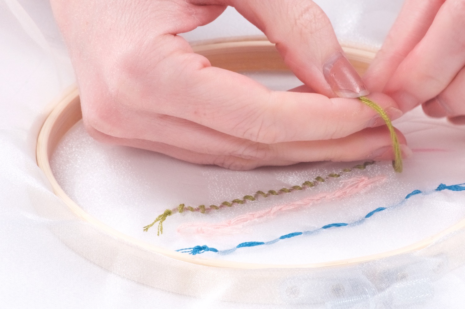 back of the stem stitch embroidery craft tutorial