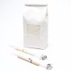 bag of soy candle wax with wicks
