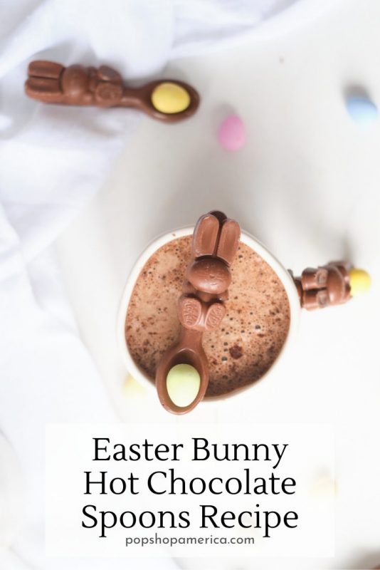 easter bunny hot chocolate spoons recipe