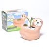 sloth planter terrarium gardening kit