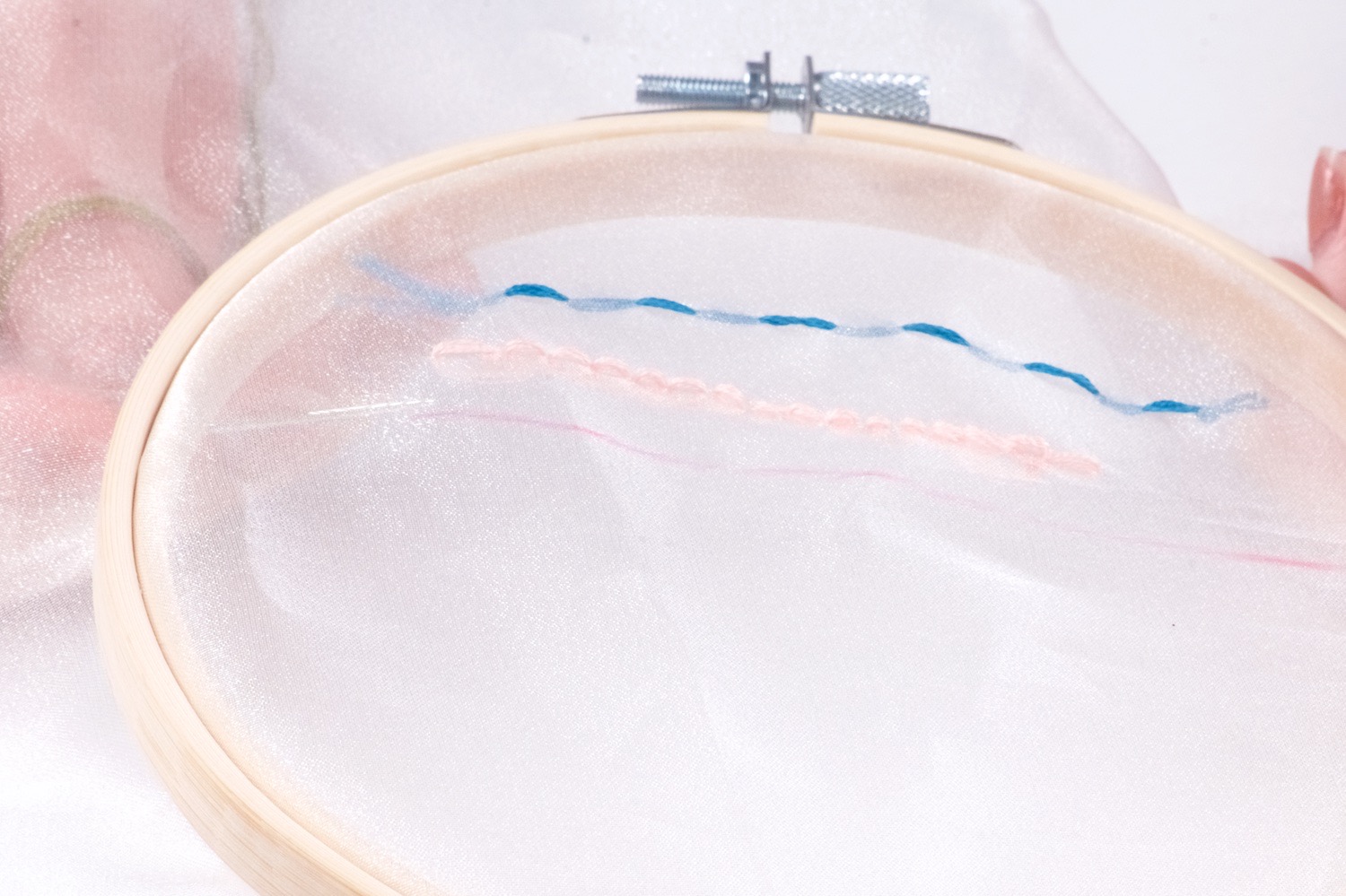 starting a stem stitch diy embroidery stitches