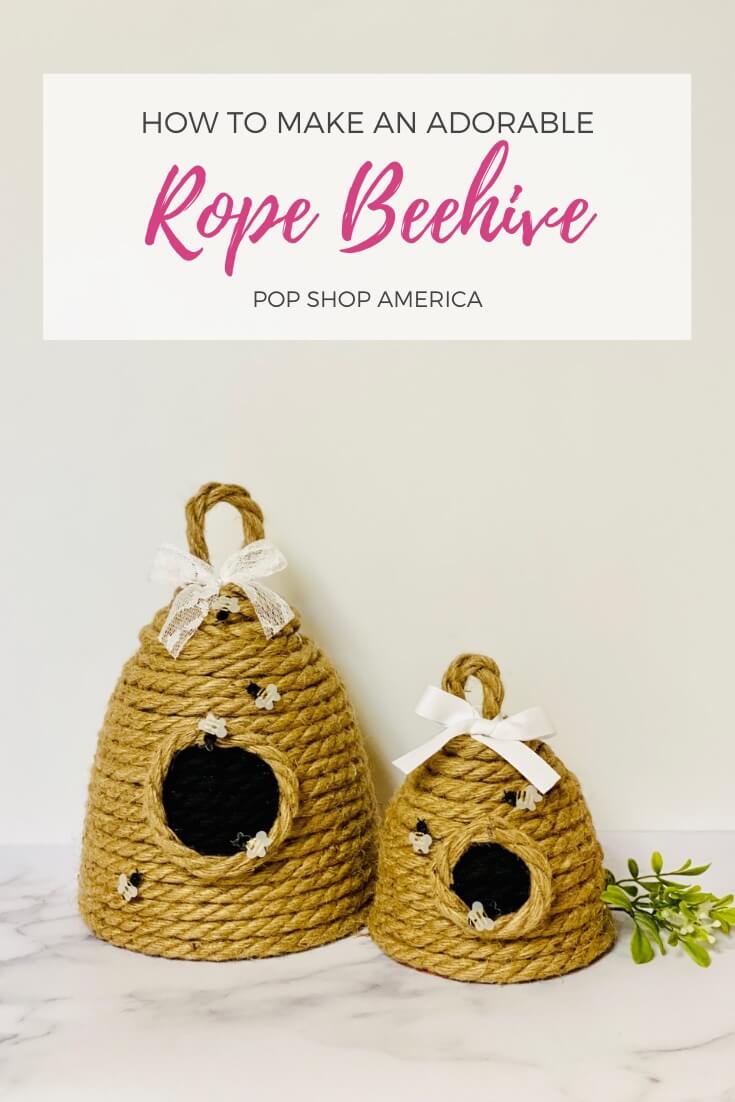 DIY Rope Beehive Decoration