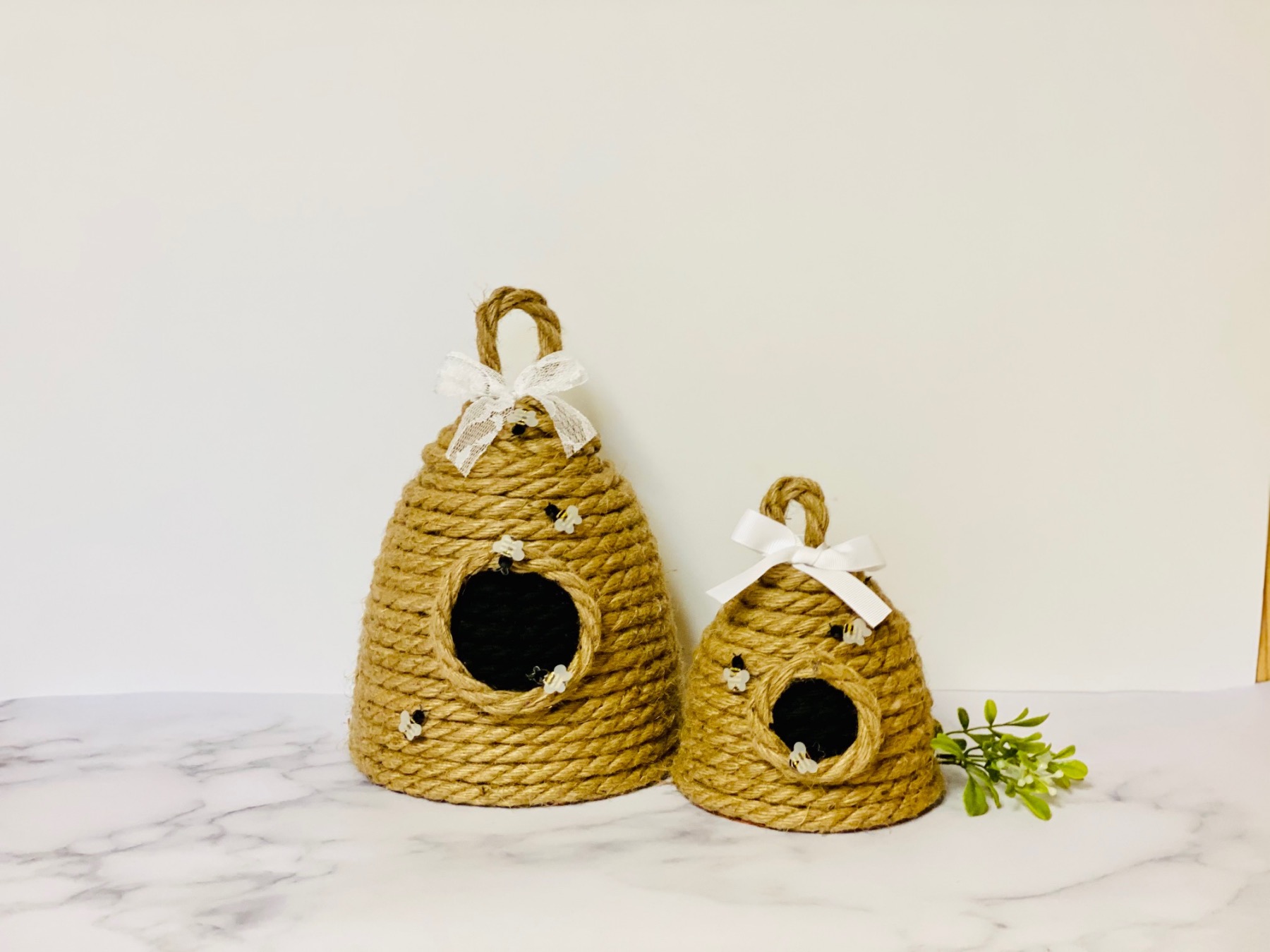 finished rope beehive craft tutorial pop shop america