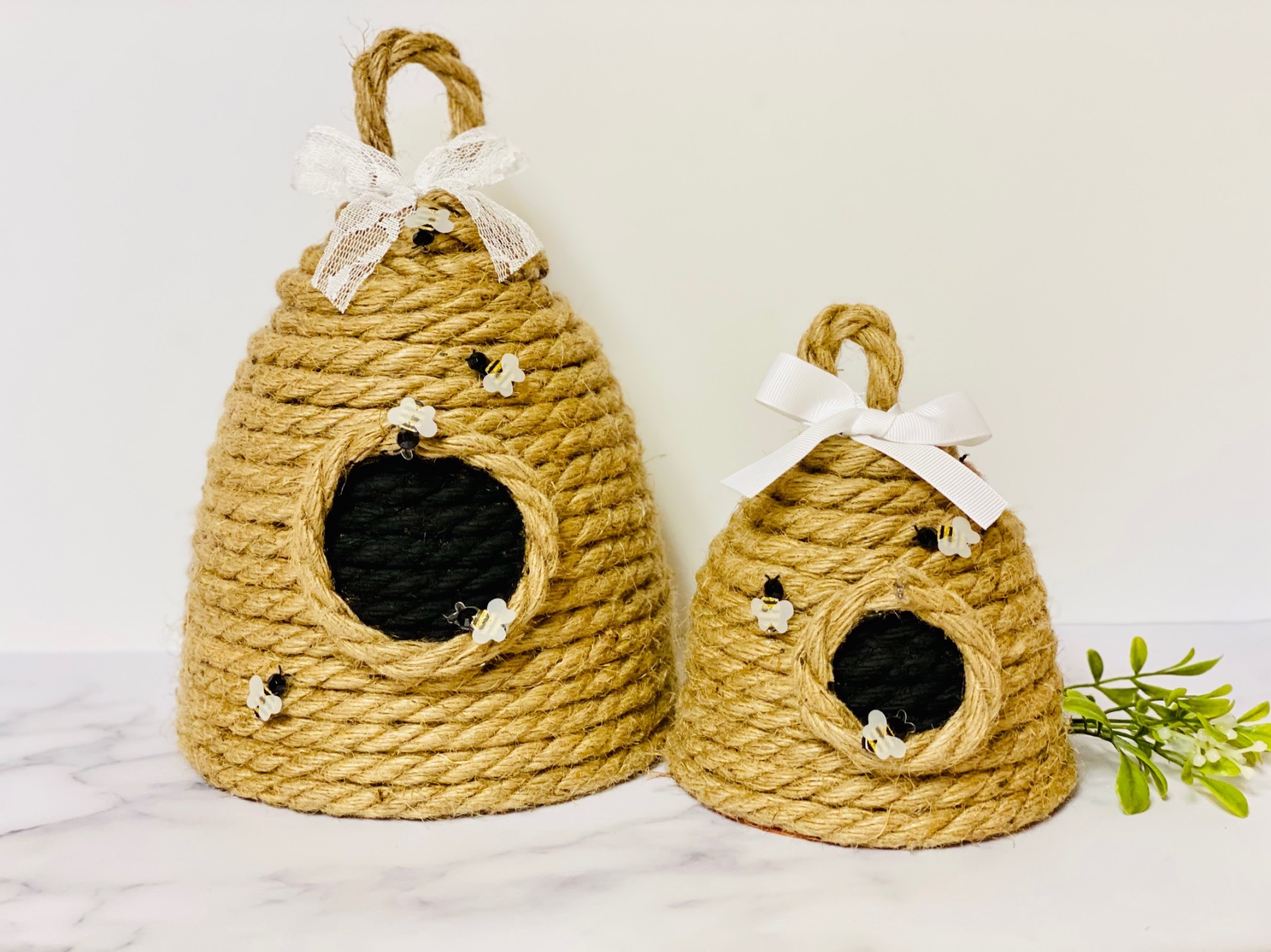 how to make a rope beehive sculpture diy