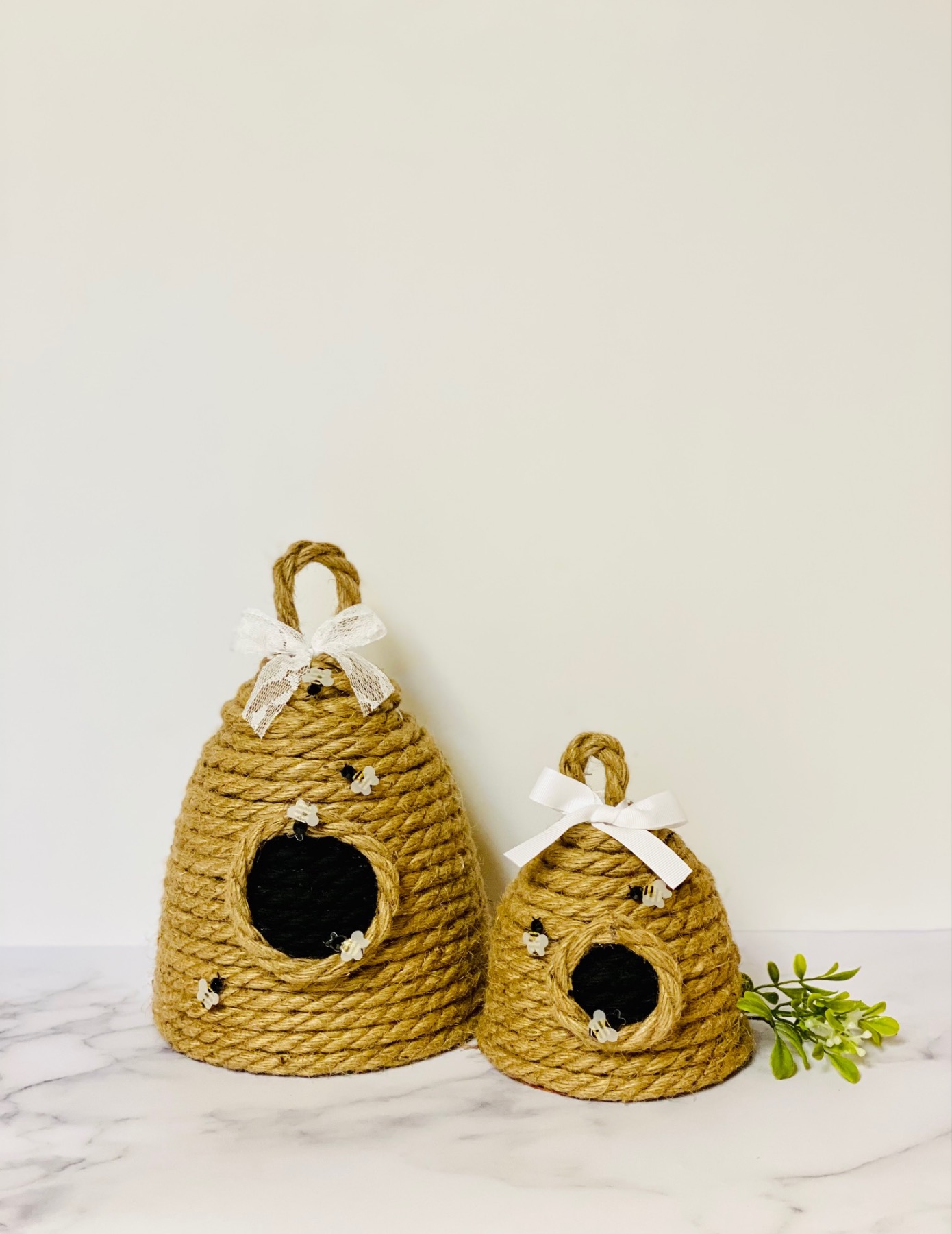 rope beehive sculpture decoration for spring