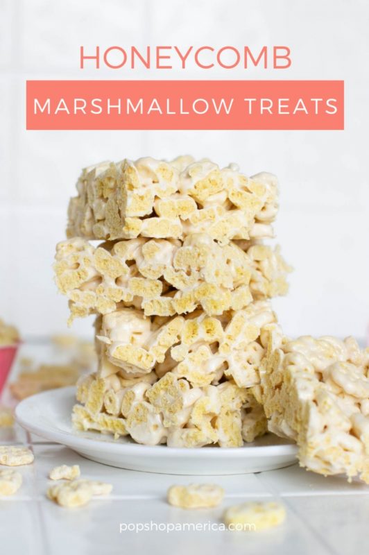 honeycomb marshmallow crispy treats recipe1