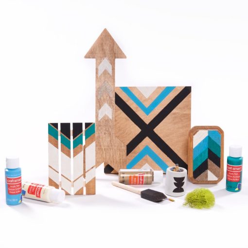 make your own set of chevron paintings