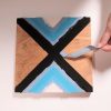 removing the tape diy chevron painting tutorial square