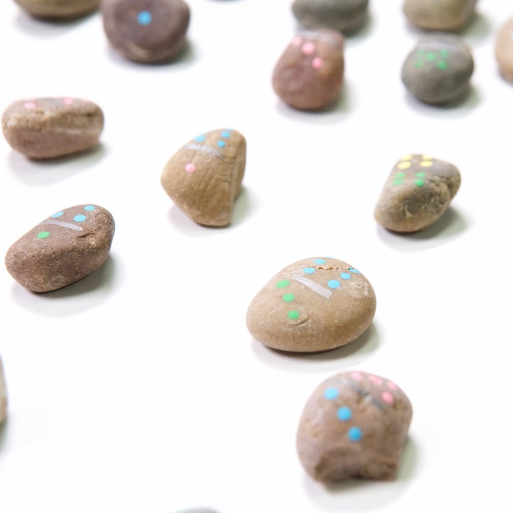 DIY Kit, Painted Rocks Craft Kit Make Your Own Dominoes, Yahtzee & More