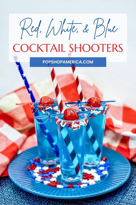 red, white, and blue july 4th cocktail shooters recipe