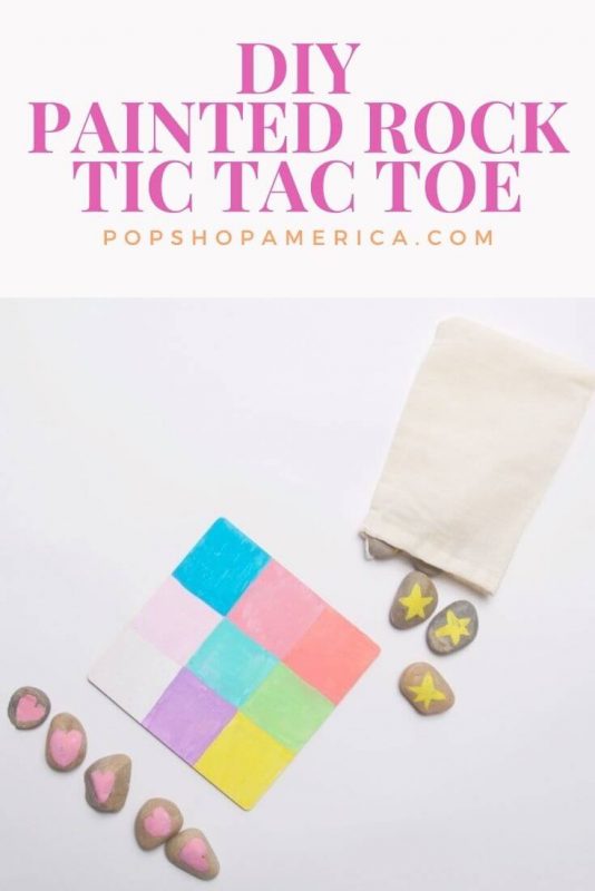 diy painted rock tic tac toe game set tutorial