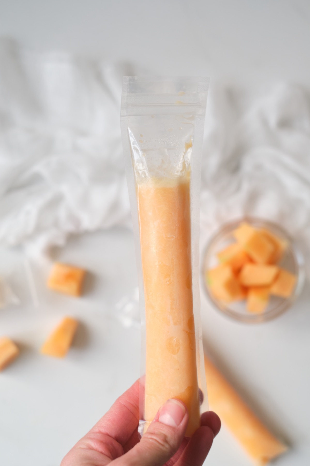 Easy Cantaloupe Popsicles - 2 Ways!