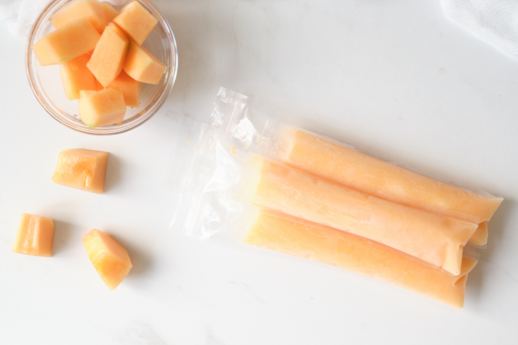 Cantaloupe PUPsicles – Old House on the Prairie