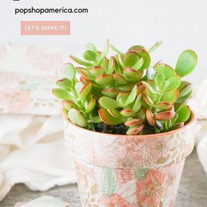 prettiest diy decoupage planter pot tutorial