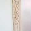 finished side of the macrame wall hanging
