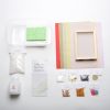see all the supplies for the paper making craft kit