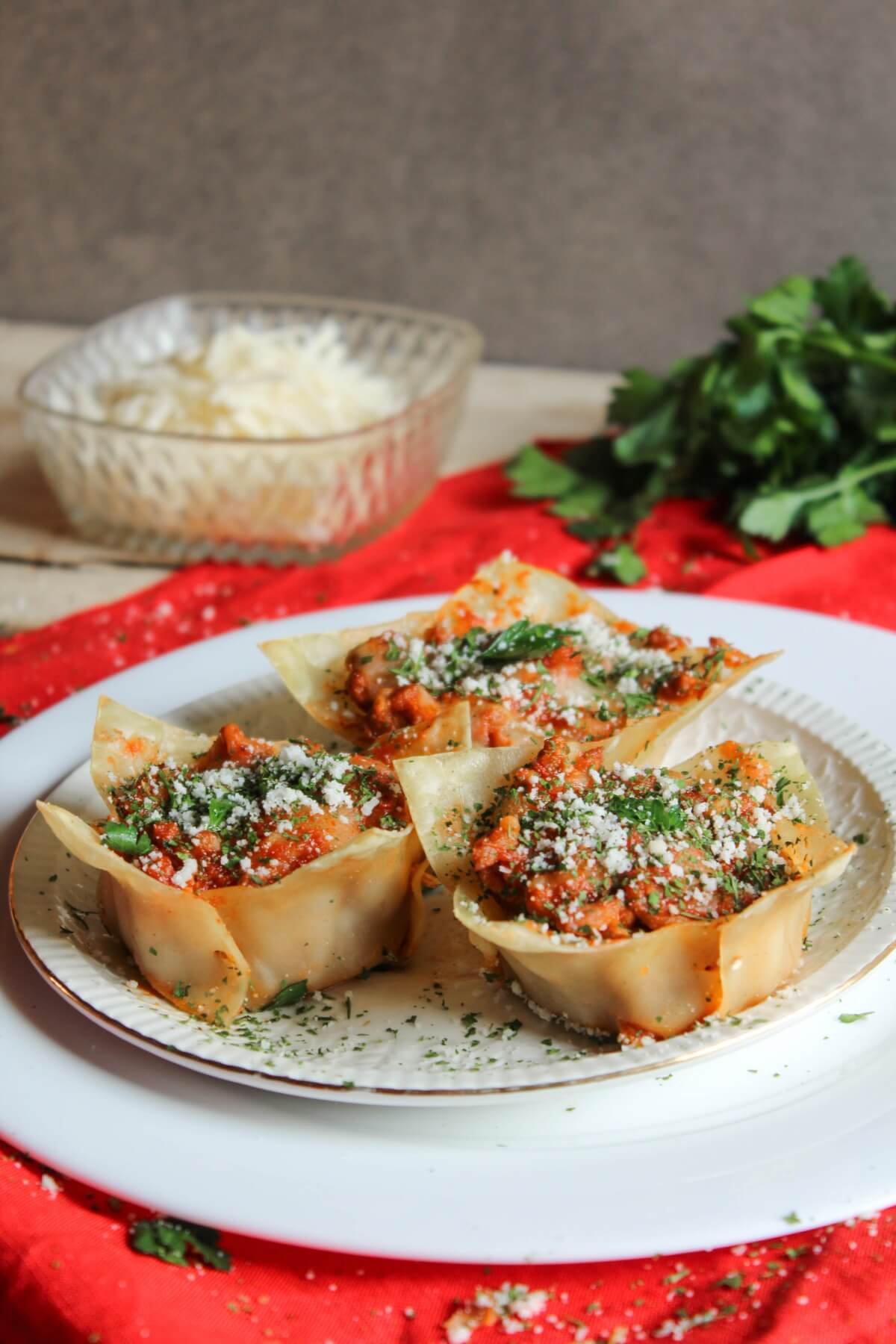 easy to make lasagne cups recipe with meat