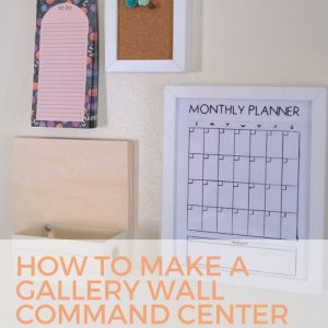 gallery wall command center diy