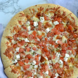 Homemade Tomato Bruschetta Pizza