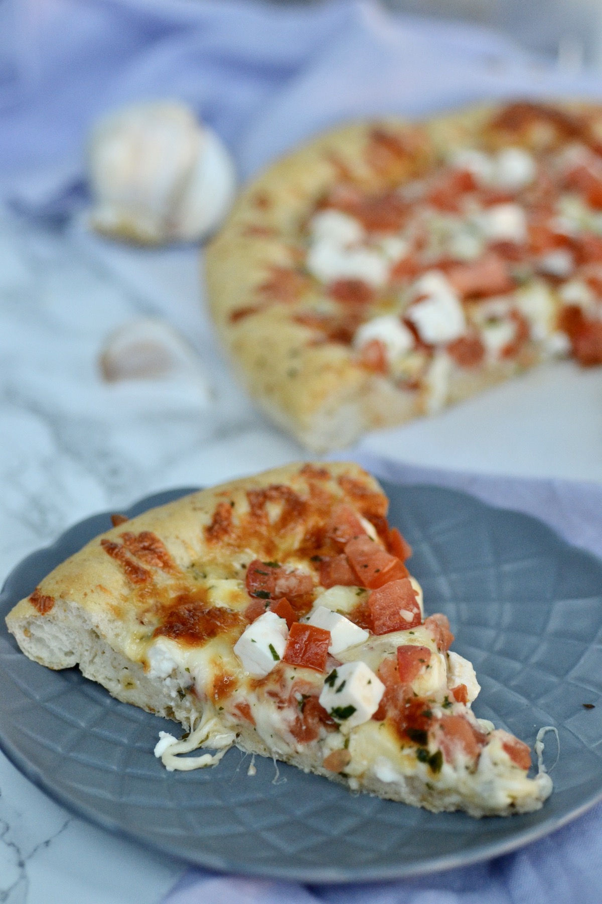 Homemade Tomato Bruschetta Pizza