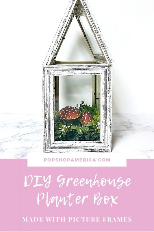 DIY Greenhouse Planter with Picture Frames