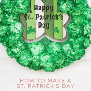how to make a st. patrick's day wreath tutorial