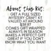 about the mystery craft supply box