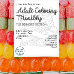 desserts edition adult coloring monthly