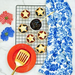 finished baked mini american flag pies recipe