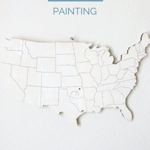DIY Travel Map Painting Pop Shop America