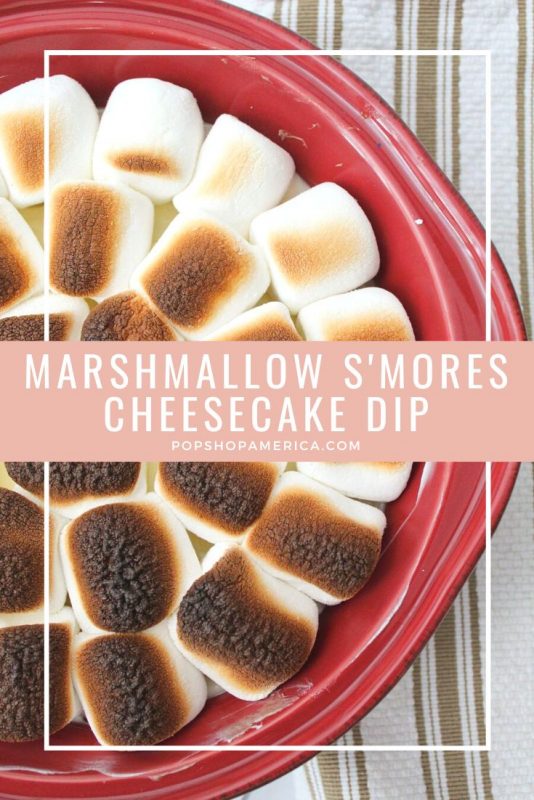 Fluffy Marshmallow S'Mores Cheesecake Dip Recipe