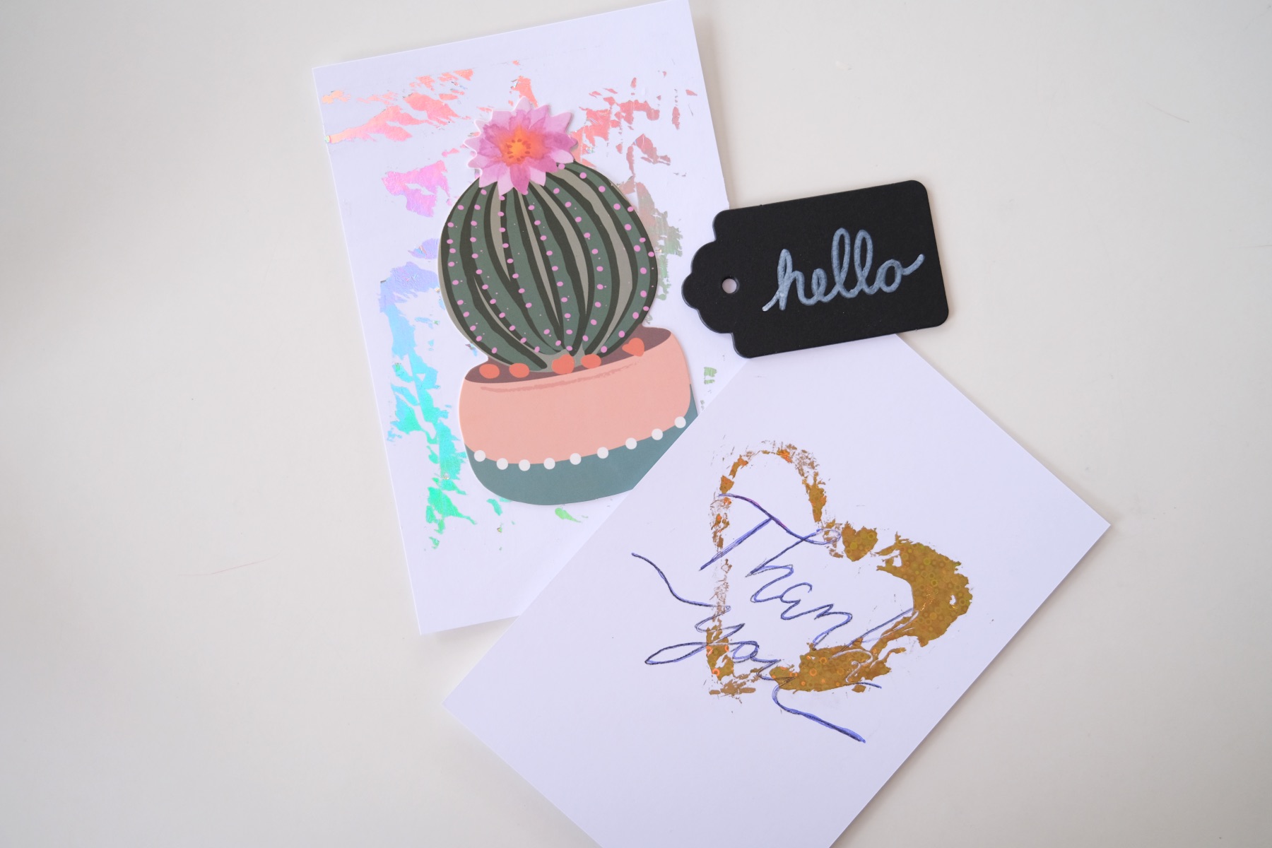 how to make transfer foil cards diy pop shop america