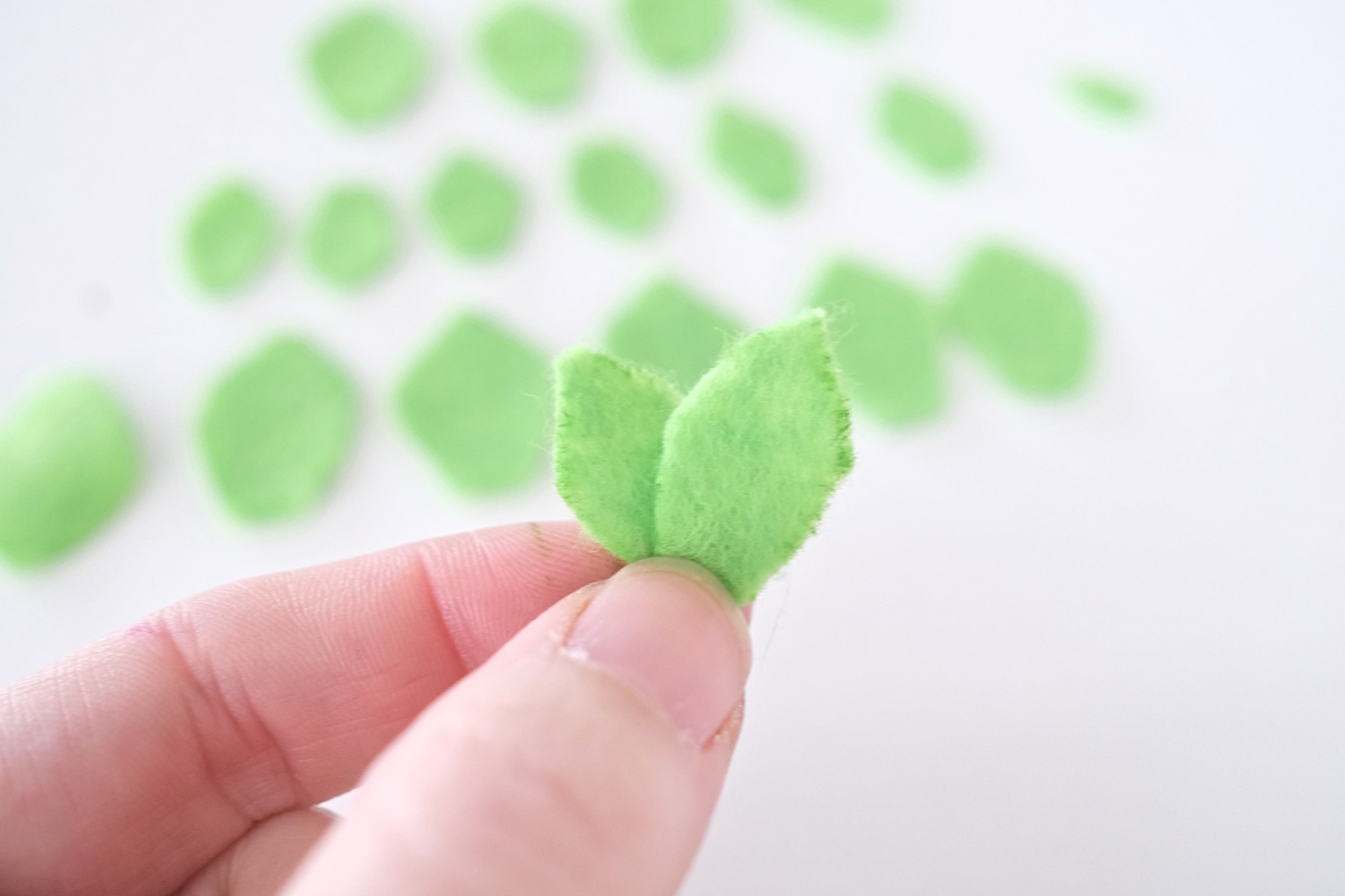 glue the smaller succulent leaves together