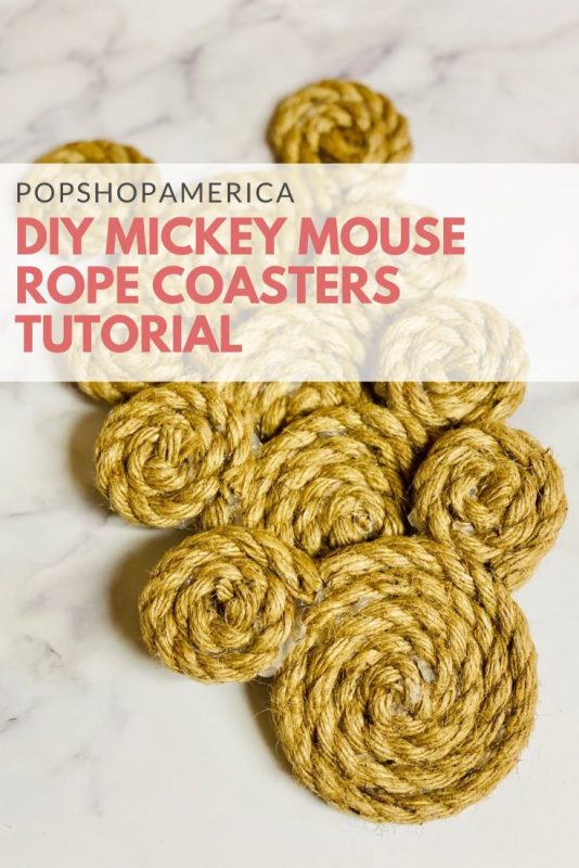 DIY Mickey Mouse Rope Coasters Tutorial