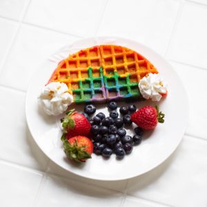 finished rainbow waffle recipe pop shop america square