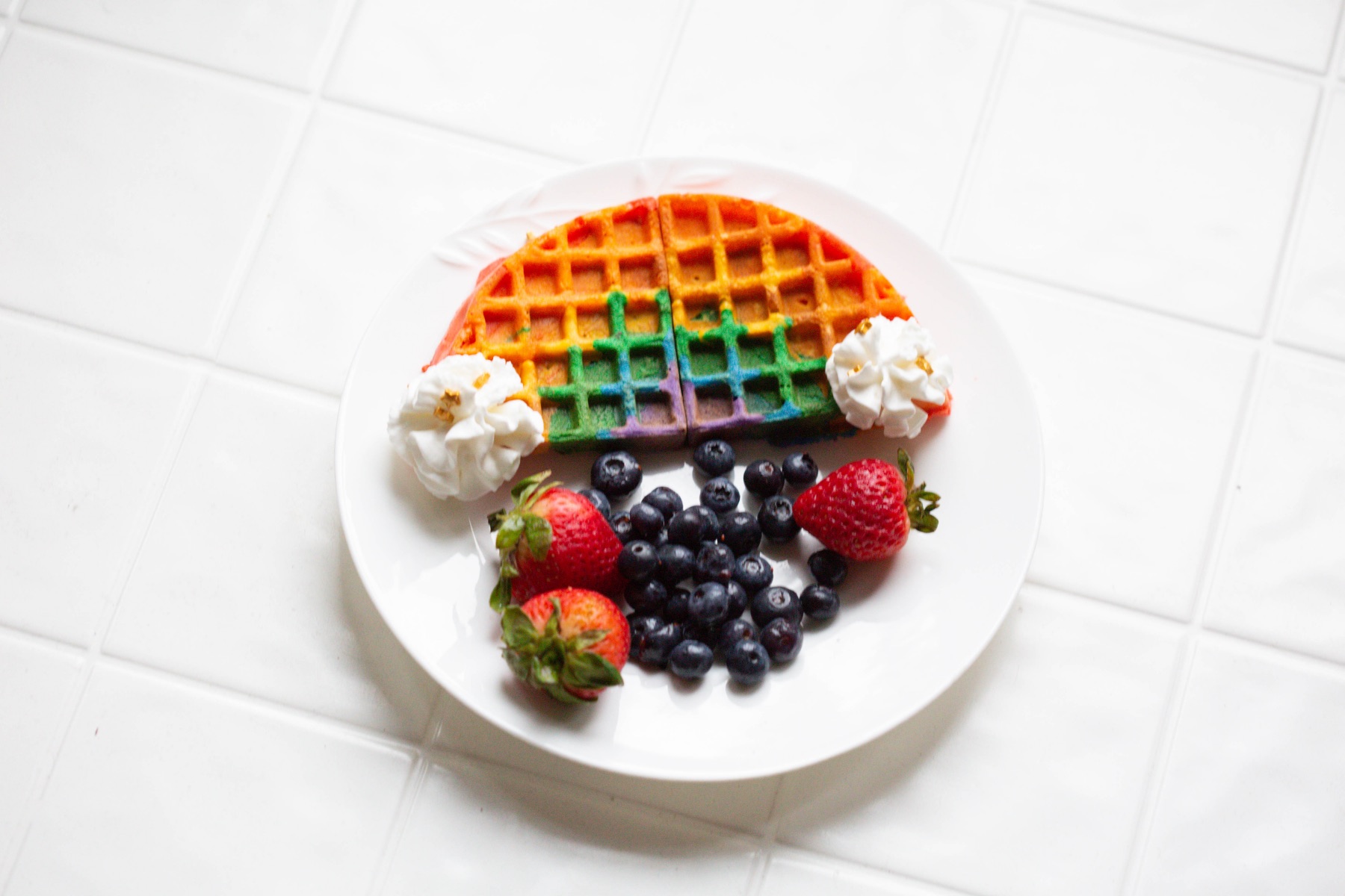 finished rainbow waffle recipe pop shop america