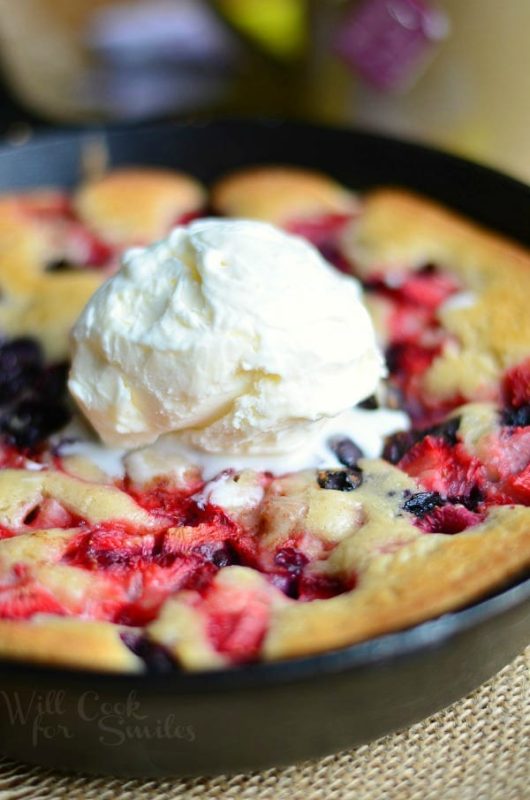 Triple-Berry-Skillet-Tea-Cobbler-2-from-willcookforsmiles.com_