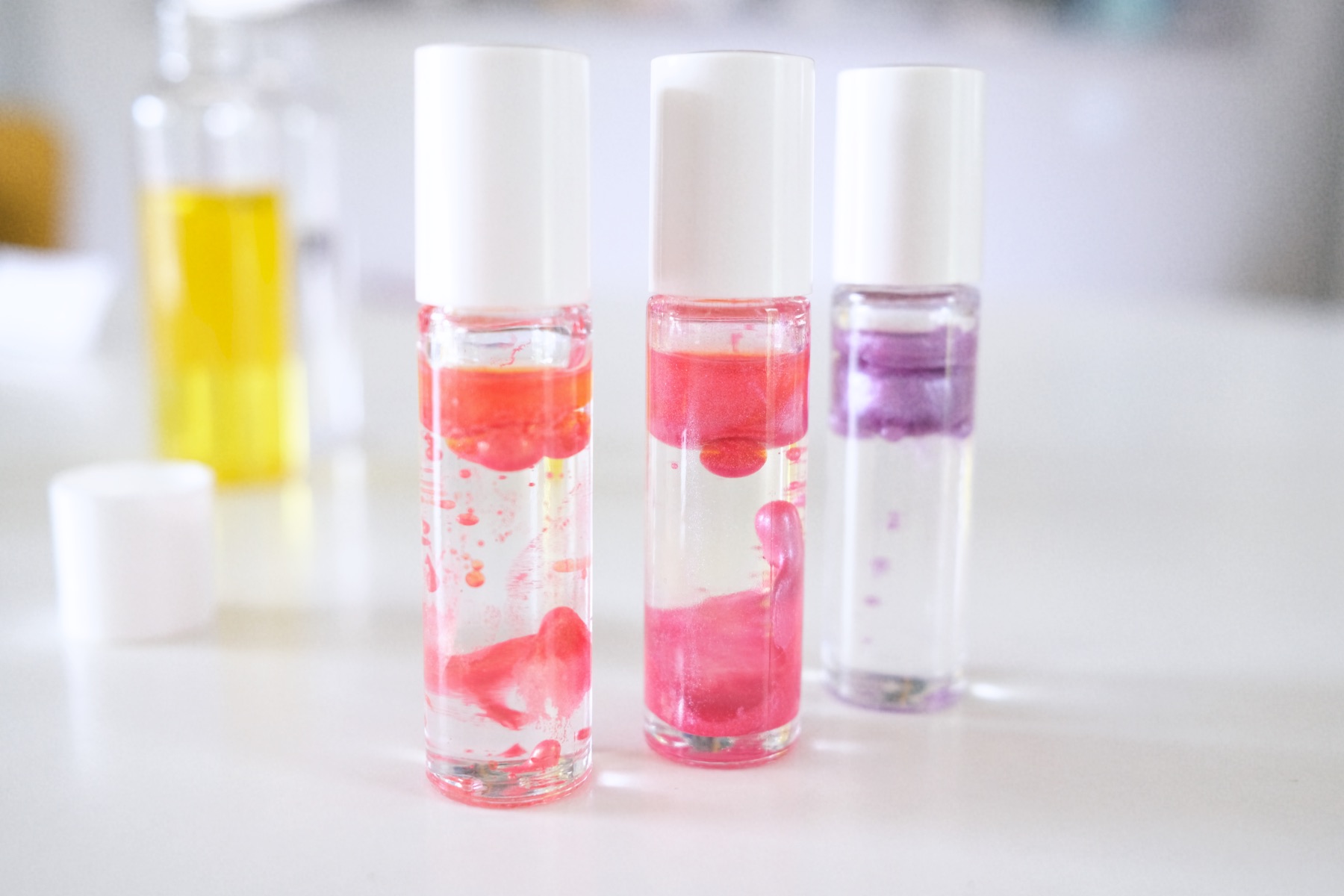 DIY Lava Lamp Lip Gloss