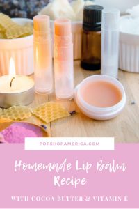 Homemade Lip Balm Recipe with Cocoa Butter and Vitamin E