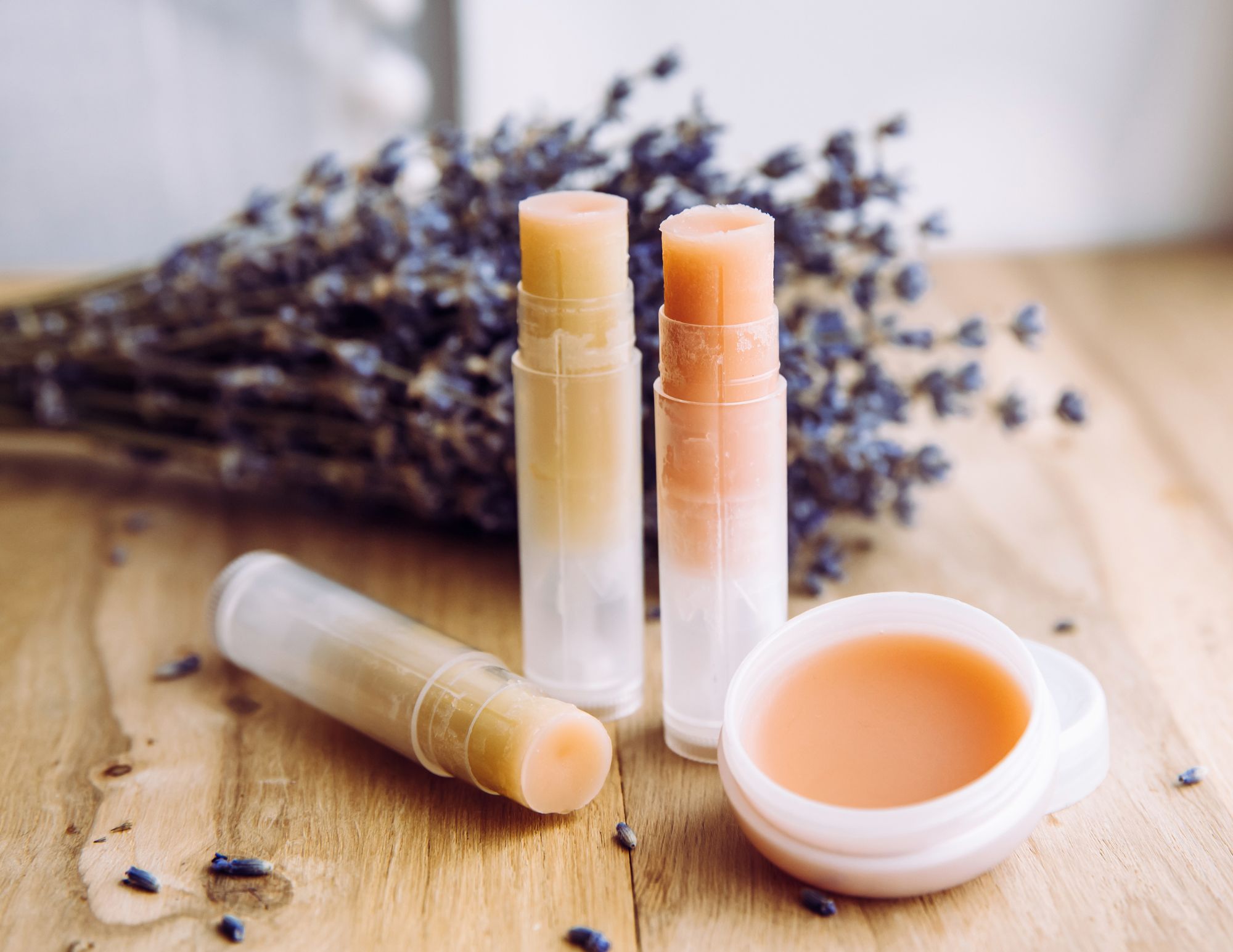 finished diy lip balm recipe