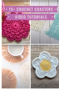 15 Crochet Coasters Video Tutorials