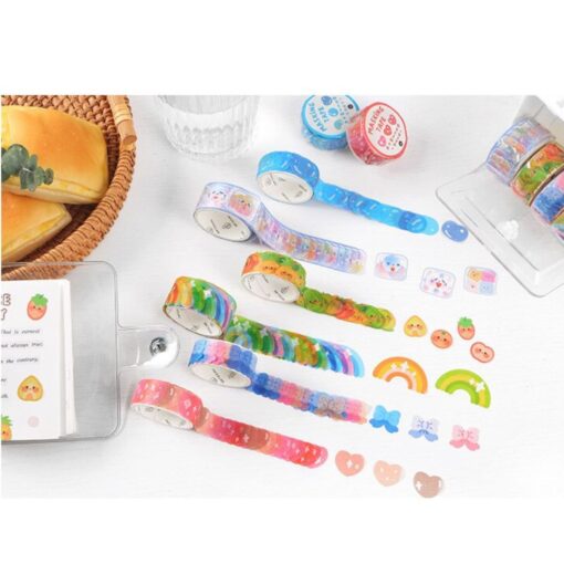 different rolls of washi tape stickers