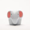 front of elephant planter ceramic animal planter