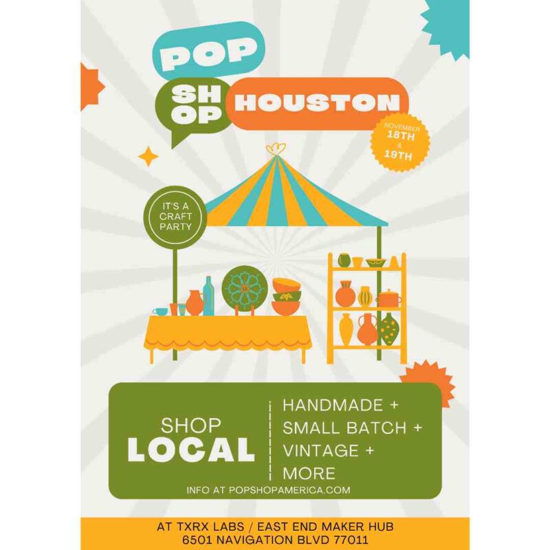 pop shop houston festival 2023 poster