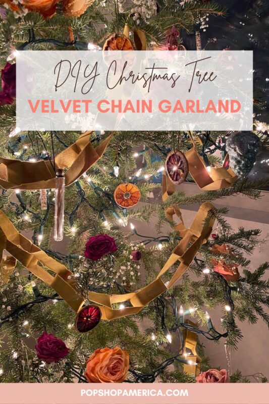 DIY Velvet Chain Garland Pop Shop America