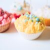 finished cupcake candle making kit