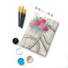 make your own beginner acrylic bicycle and flower painting