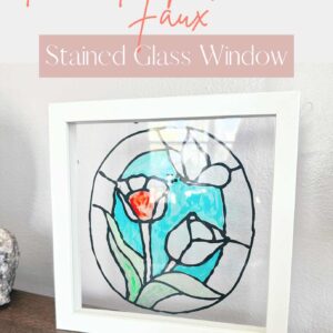 How to Make a Faux Stained Glass Window Feature