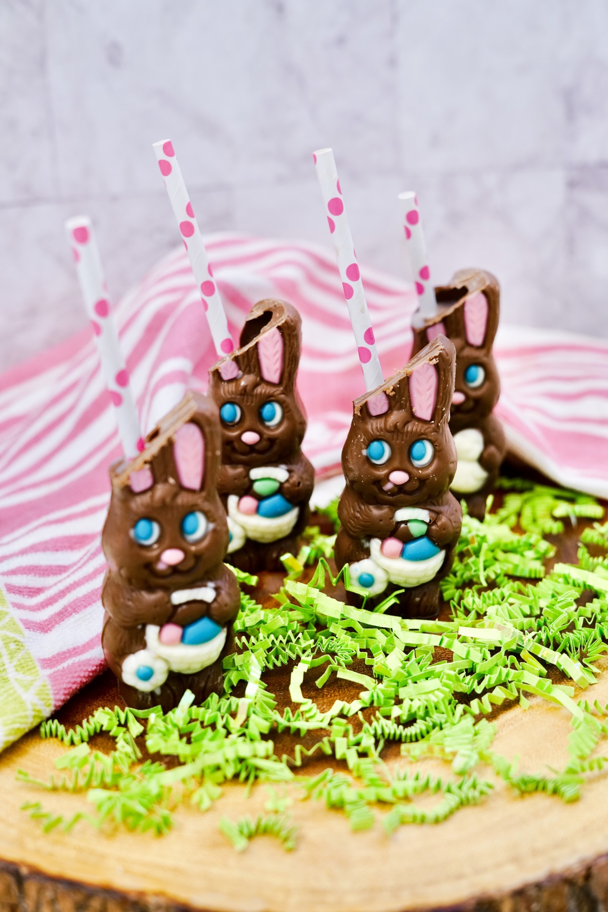finished easter bunny chocolate cocktail recipe