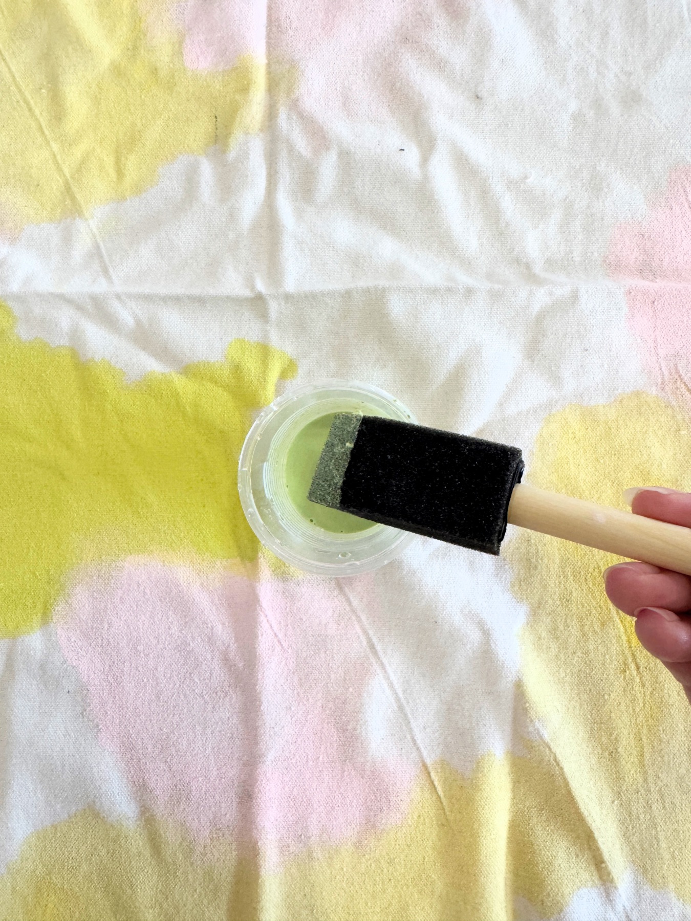 make a diy watercolor painted tablecloth web